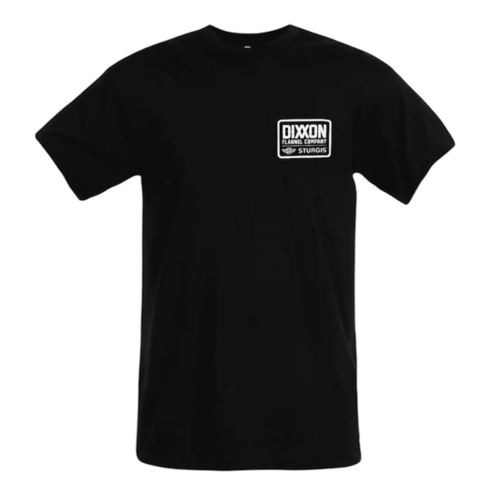 Genuine Dixxon Flannel Co Sturgis SD Badge Black Tee T-shirt XL 2XL 3 XL - Picture 2 of 6